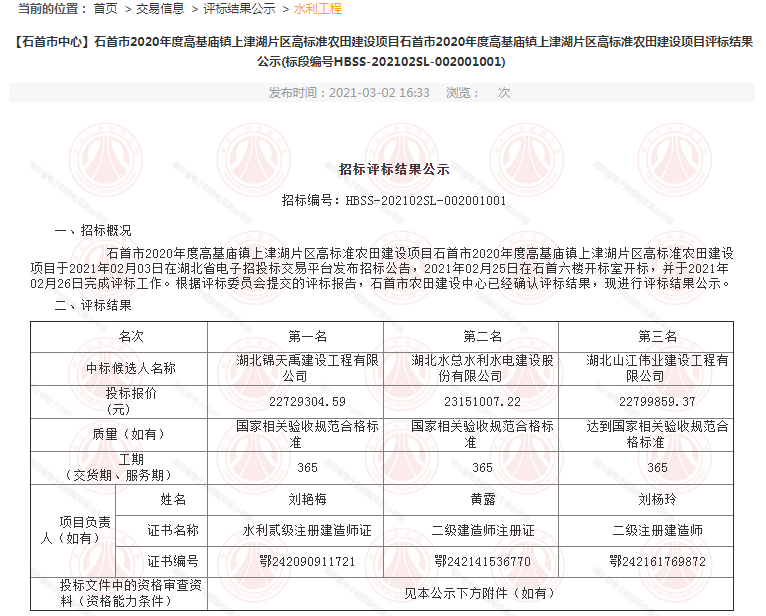 石首市2020年度高基庙镇上津湖片区高标准农田建设项目.png